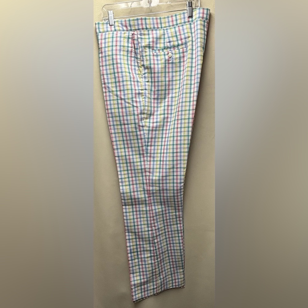 SANSABELT Vintage Golf Pants Pastel Plaid Waist Size 41